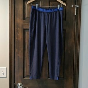 Under Armour navy blue cropped joggers
